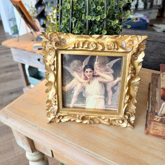 Vintage Ornate Picture with Angels - Picture 8 of 12